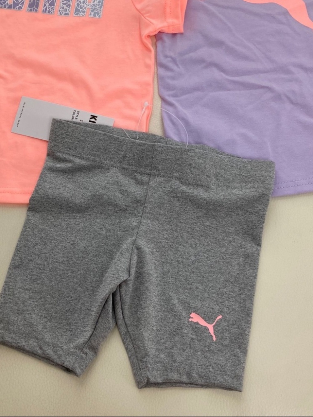 Puma girl neon purple leggings set 2254 - Picture 4 of 5